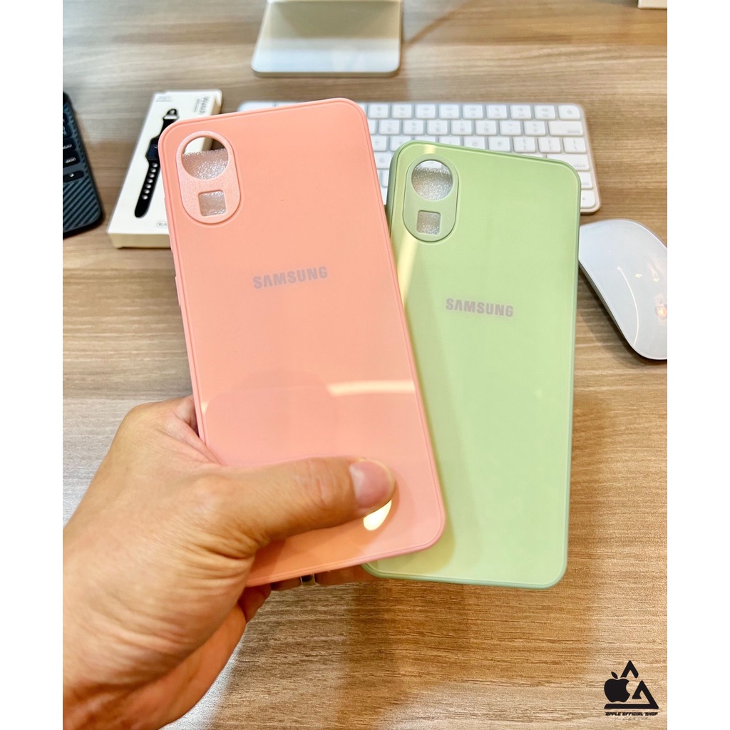 Premium Glass Case SAM A02 A12 SAM M12  A22 4G  A32 4G A03 A03S  A03 Core A13 4G A23 4GWith LOGO TEMPERED SOFTCASE KOREAN SILIKON Candy Mewah