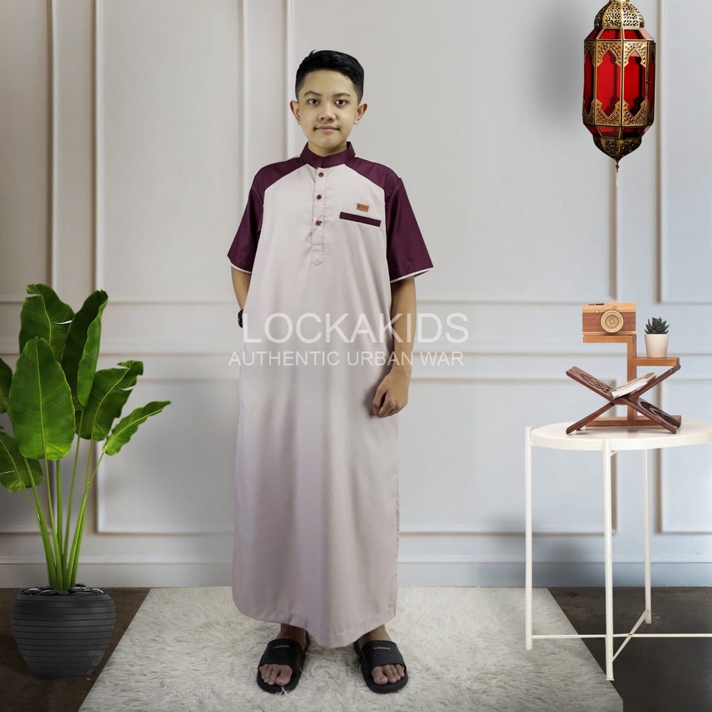 GAMIS SAFA /JUBAH JUNIOR USIA 8-16 TAHUN PREMIUM QUALITY BY HAYBE