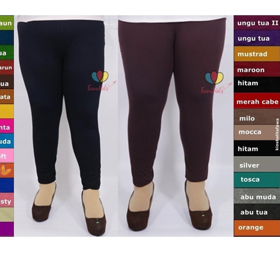 JR015   Legging  Dewasa  Kaos  Polos fit to XXL Celana  