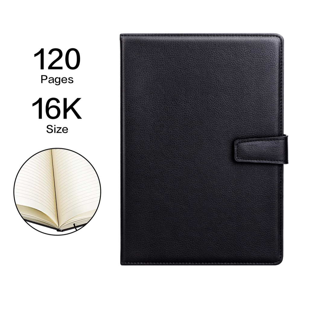 HAPPY TIME DELI  LEATHER COVER NOTEBOOK BUKU CATATAN KERTAS B5 120 HALAMAN SAMPUL KULIT ORGANIZER BOOK 3301 3302