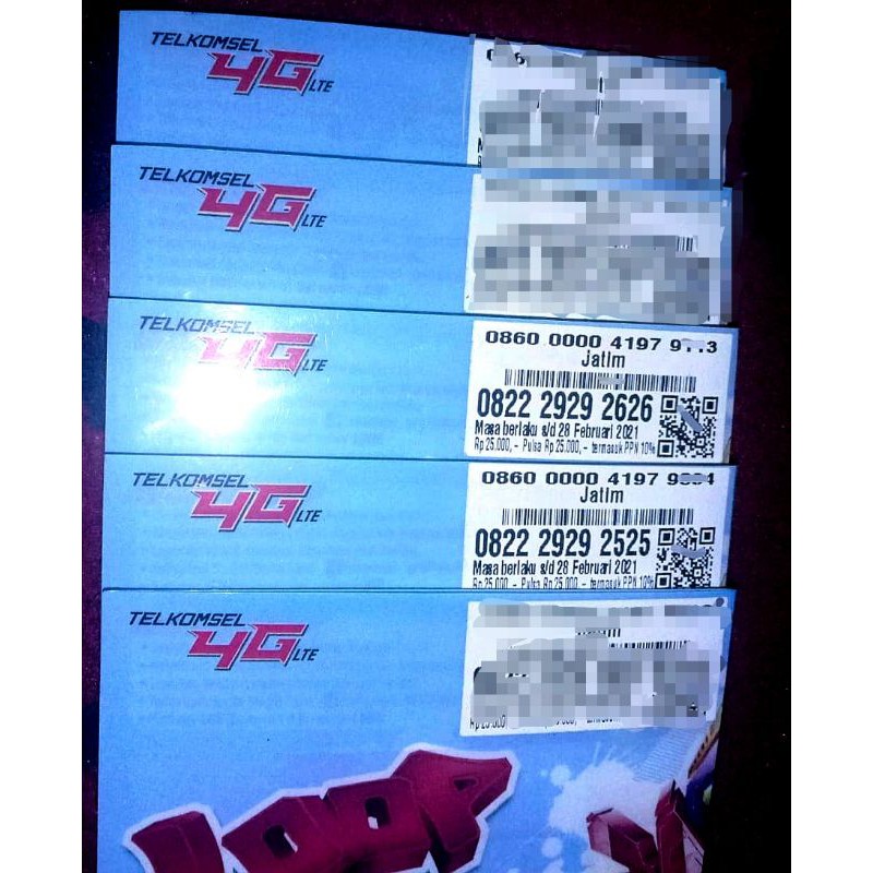 Nomor cantik simpati loop couple super rapi, support jaringan 4G LTE