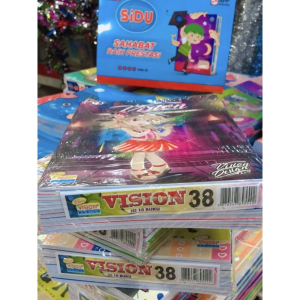 

BUKU TULIS MEREK VISION 38 LEMBAR / VISION 58 LEMBAR ( Isi 10 buku )