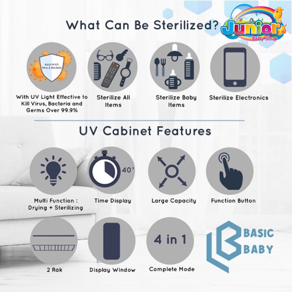 Basic Baby UV Cabinet Multi Functional UV Sterilizer