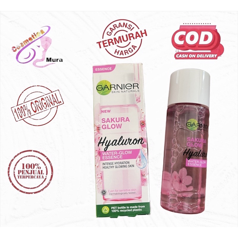 new garnier hyaluron water glow essence 30 ml - serum + essence wajah garnier