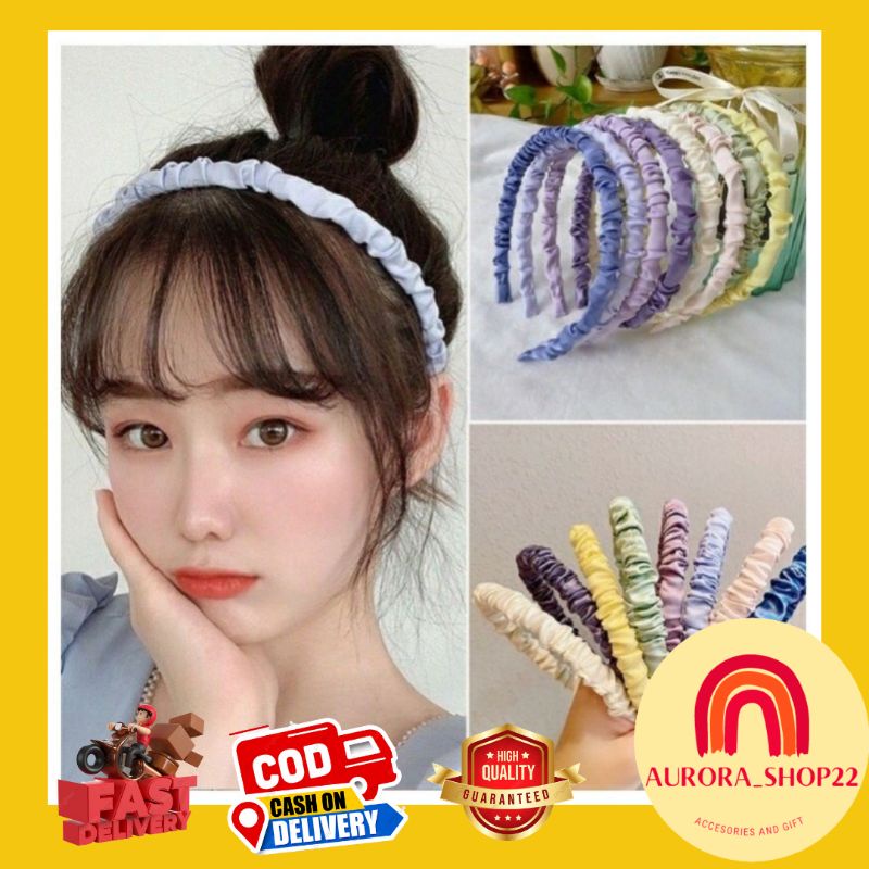 [COD] Bando Kerut Korea Bando Scrunchie Korea Bandana Korea Bando Kain