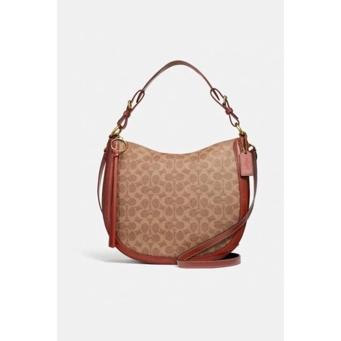 Tas Coach 38580 Sutton Hobo Signature Tan