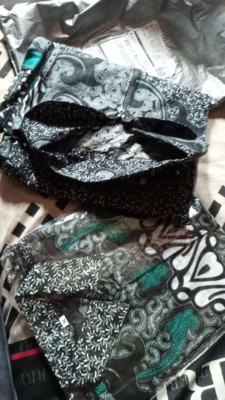 Batik Couple Keluarga Sania Ruffle Ori Ndoro Jowi Dnt Motif Dimensi