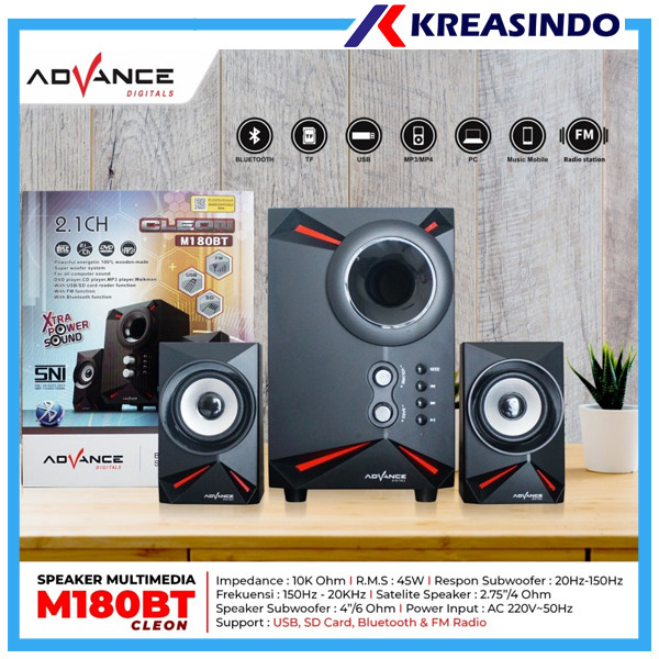 Advance M180BT / M180 BT Cleon Speaker Aktif Bluetooth Resmi