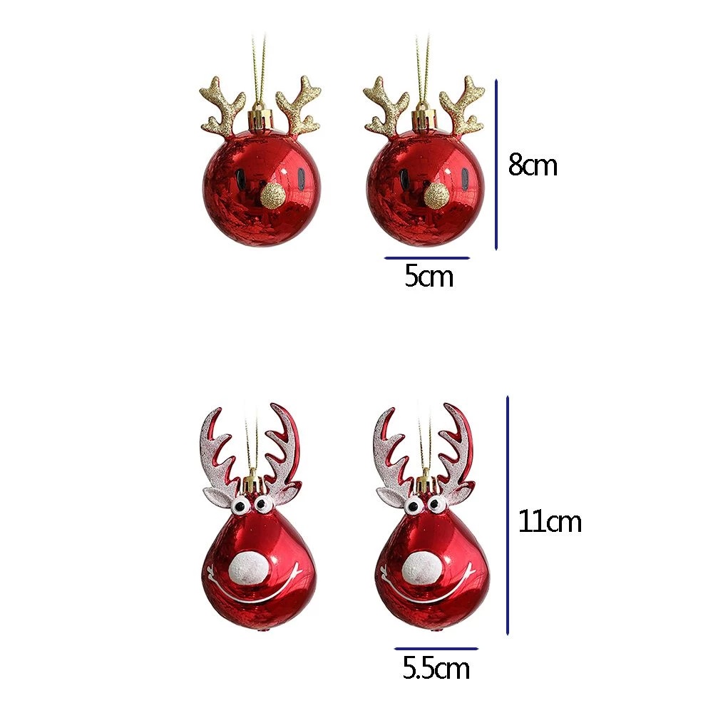 Ornamen Rusa Natal Gantung Untuk Dekorasi Kamar Tidur / Ruang Tamu