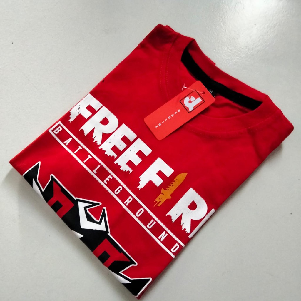 Kaos Anak Gamer Free Fire FF