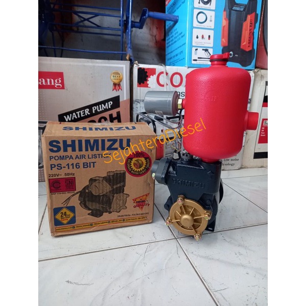 Pompa air SHIMIZU PS-116BIT+Otomatis+Tabung plastik