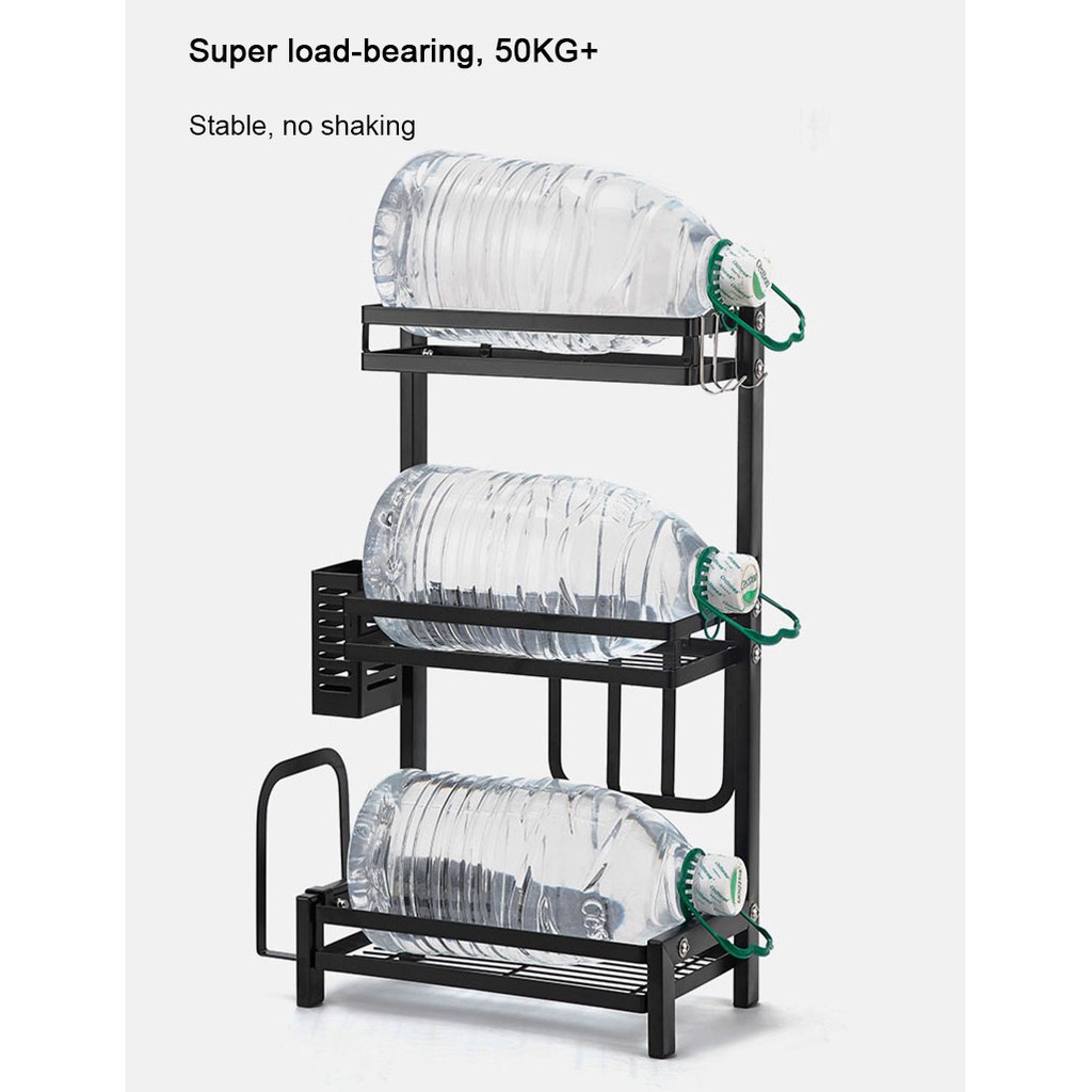 (COD)Rak Bumbu Dapur Penyimpanan Bumbu Penyelenggara Rak Susun Stainless Steel 2/3 Tier Rak Botol Rempah-rempah