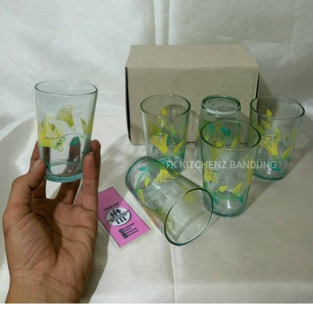 Gelas Minum Gelas Bunga Gelas Kaca Gelas Kopi Shopee Indonesia