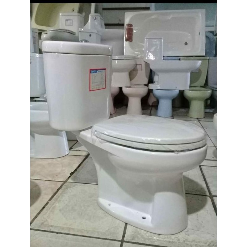 CLOSET DUDUK TOTO CW 420 J SW 420 JP PAKET KUMPLIT JET SOWER KRAN CABNG