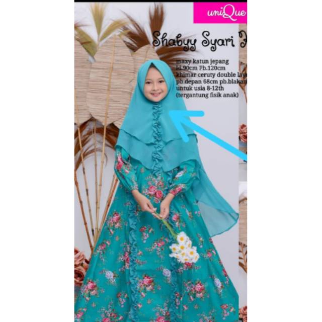 Gamis Shabby syari kids by Unique