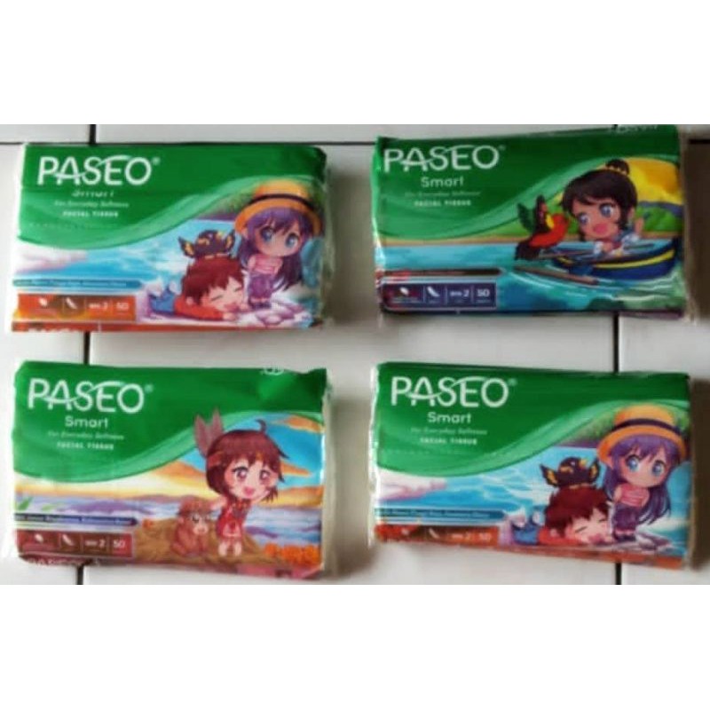 PASEO TISSUE TRAVEL PACK 50SHEET