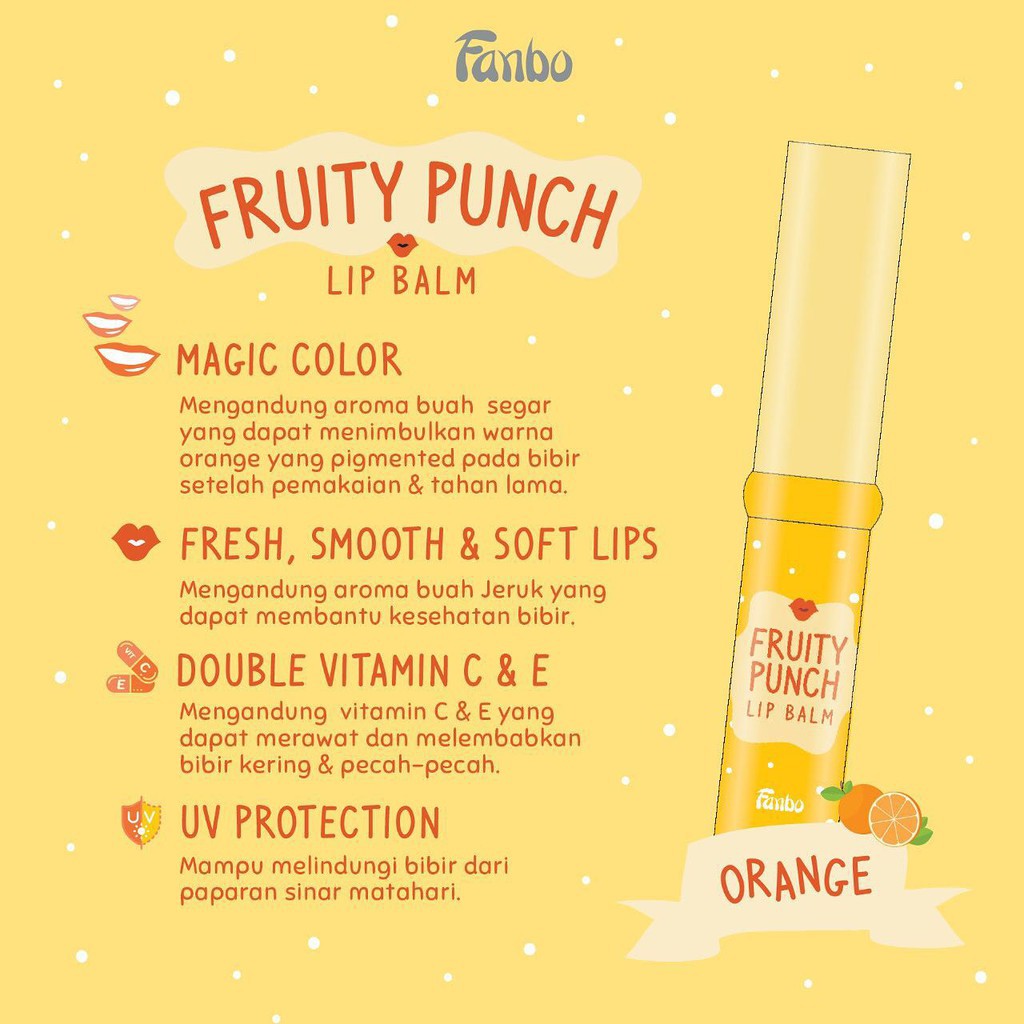 Fanbo Fruity Punch Lip Balm 3gr