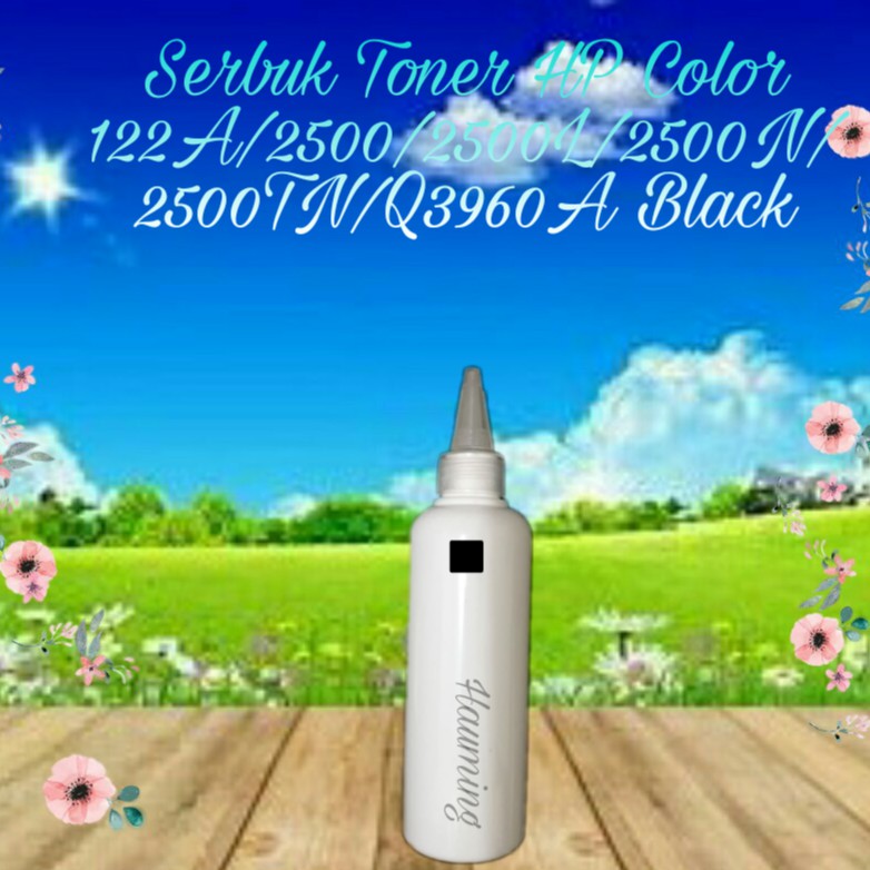 Serbuk Toner Color HP 122A For Use In LaserJet 2500 2500L 2500N 2500TN Q3964A Q3960A Black 1x Isi