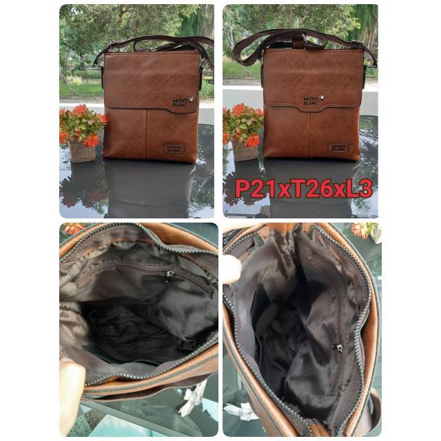 Tas slempang pria mont blanc