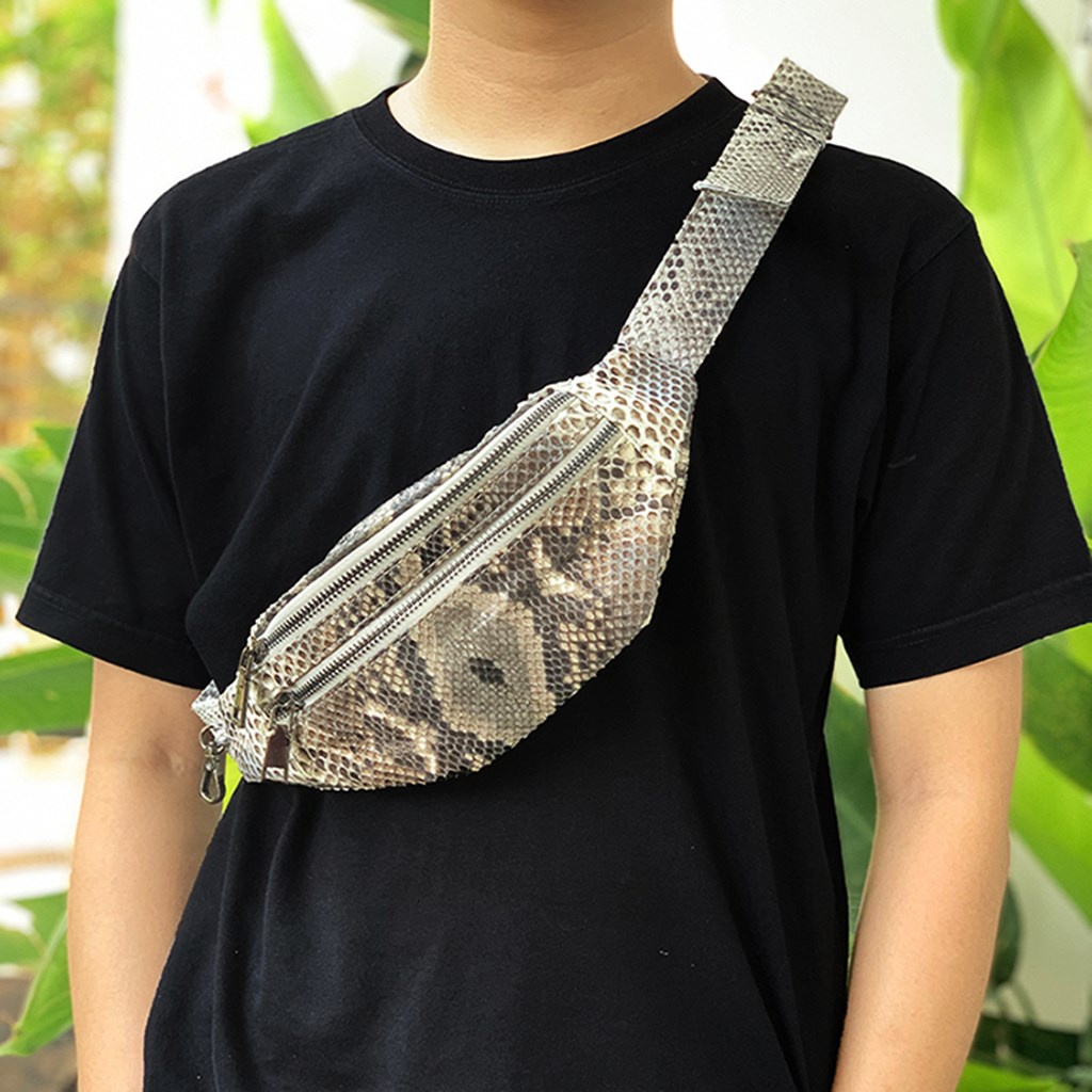 tas selempang pria/tas pria/tas selempang & bahu pria/original ular pithon/model kekinian 2022