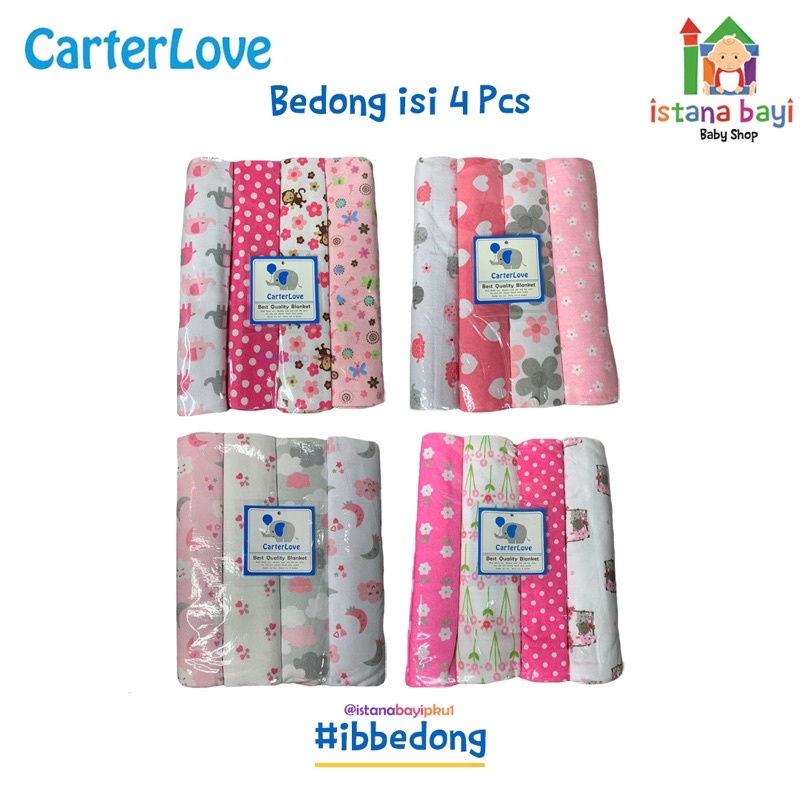 Carterlove Bedong Jumbo 4 in 1  - Bedong Flannel Jumbo