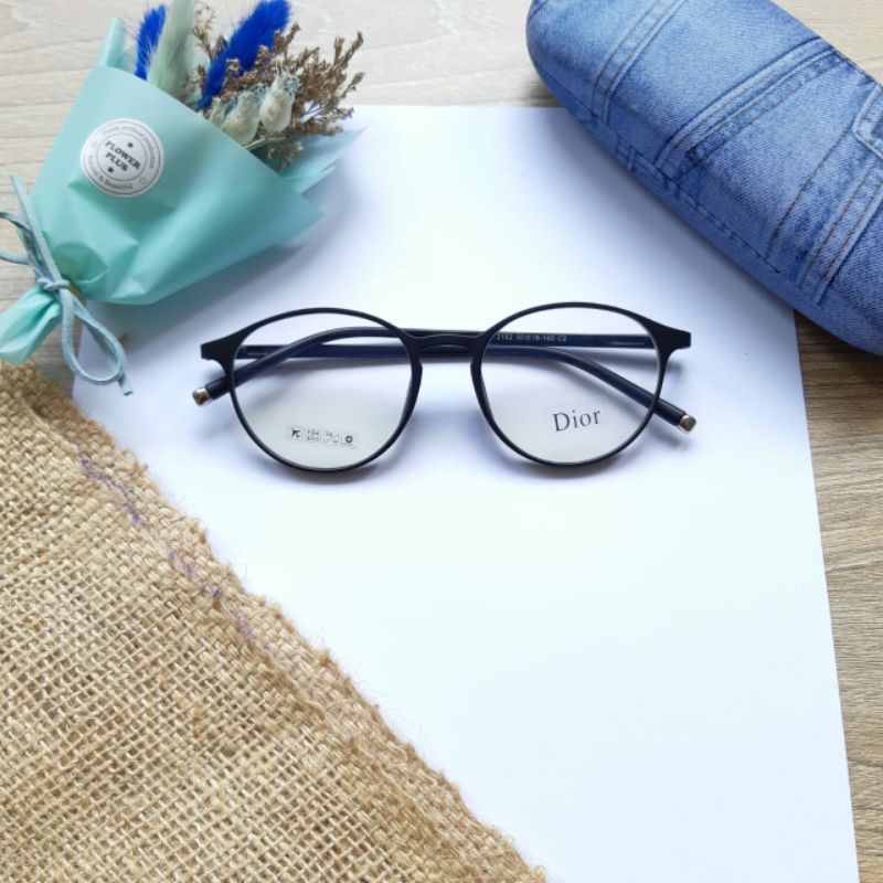 Frame Unisex Oval 2182 rt Kacamata Cewe Cowo Kacamata Oval