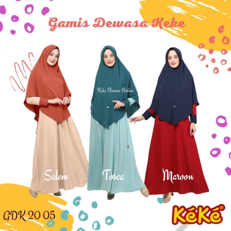 Gamis Dewasa Keke Syar'i ~ GD SR 20 05 ~