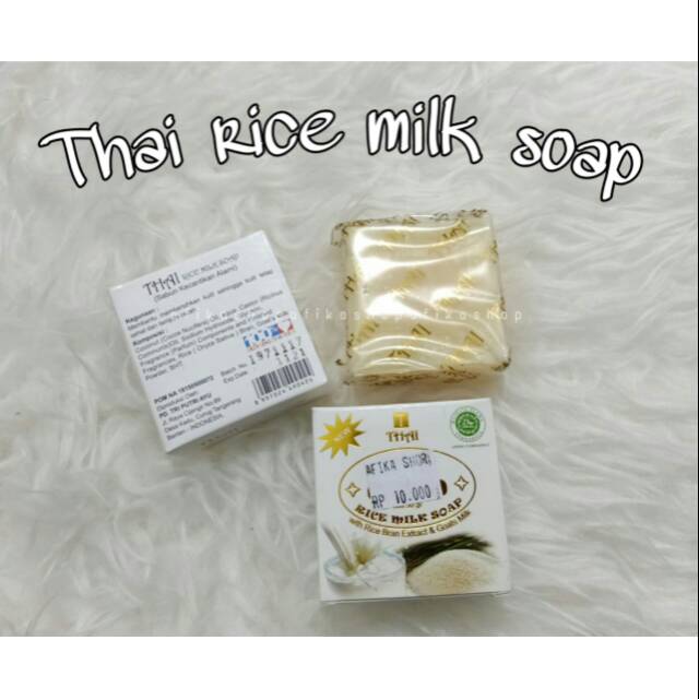 Thai rice milk soap