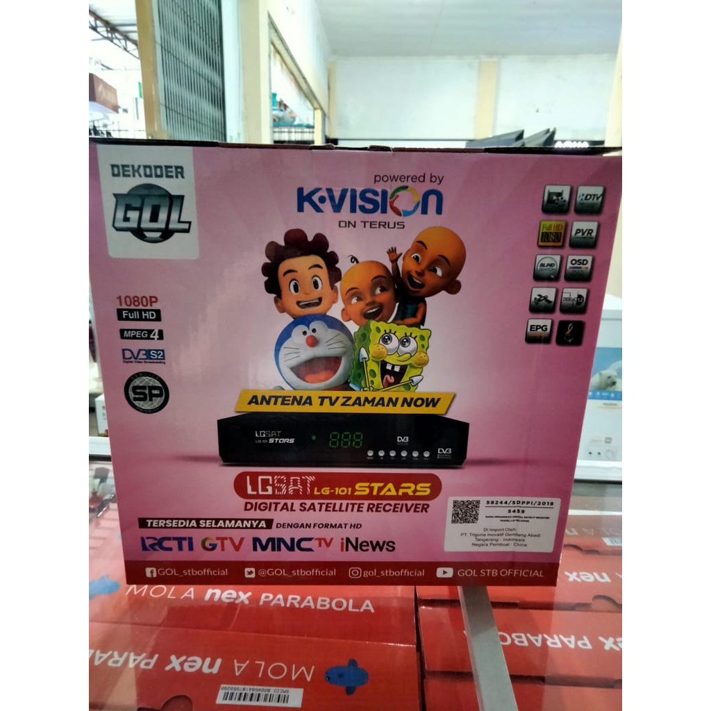 RECEIVER DEKODER GOL PARABOLA LGSAT LG - 101 STARS MNC RCTI GTV INEWS EURO 2021