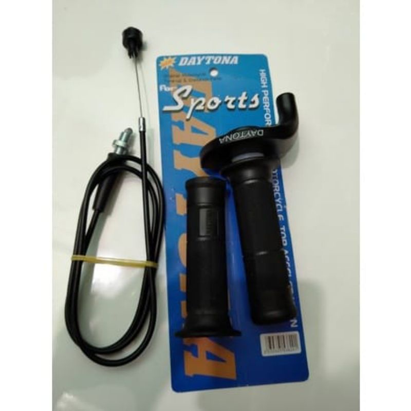 Gas spontan Daytona polos hitam Universal  Beat Aerox Pcx Nmax vario 125 150