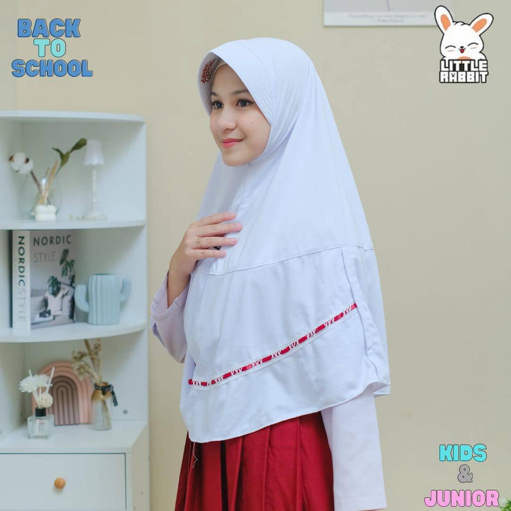 Kerudung sekolah Littlerabbit Back to school