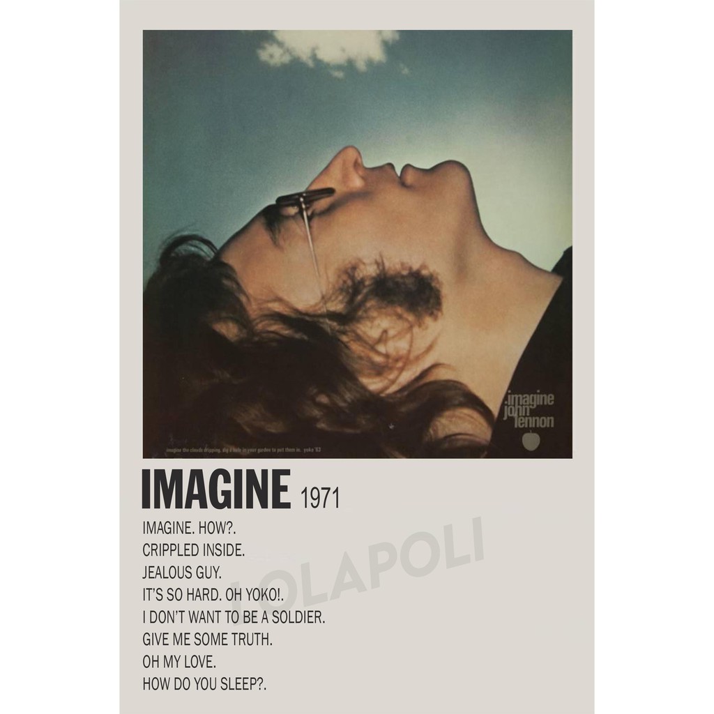 Poster Cover Album Imagine - John Lennon