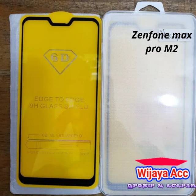 Temper Glass 5D 6D Asus Zenfon Max Pro M2 ZB631KL Full Screen