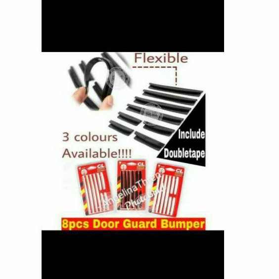 door slim guard isi 8 pcs 4 pintu pelindung pintu mobil set