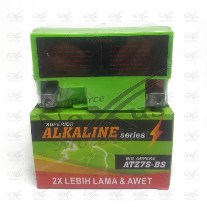 Aki Motor ALKALINE ATZ7S-BS GTZ7S YTZ6V / 12V 7A Vario CBR Satria FU