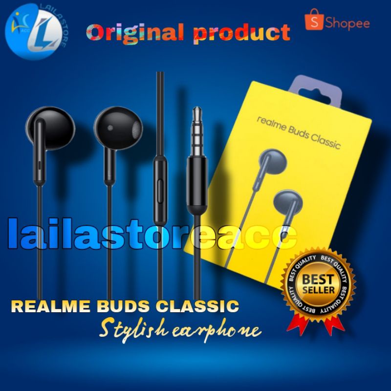 Original 100% Earphone Realme Black Edition Super Bass Stereo Headset Realme 3 Pro/5 Pro/6 Pro/C17/C