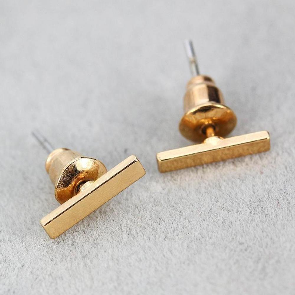 Lily 1pasang Anting Wanita Mungil Simple Design Bar