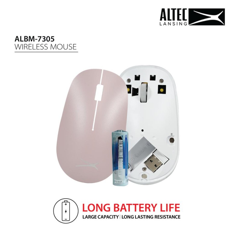 Mouse Wireless Altec Lansing ALBM-7305 Peach| Altec ALBM7305 Peach