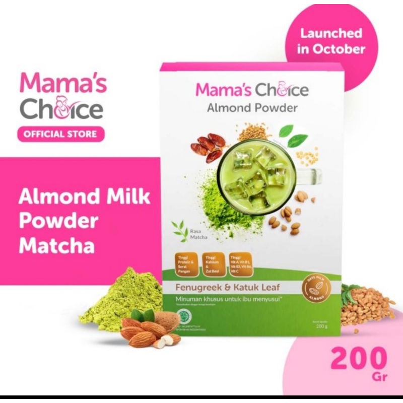 Mama's Choice Almond Powder 200 Gr/ASI Booster Dengan Daun Katuk