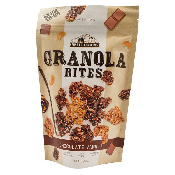 

GRANOLA BITES East Bali Cashews 125gr - Chocolate Vanilla