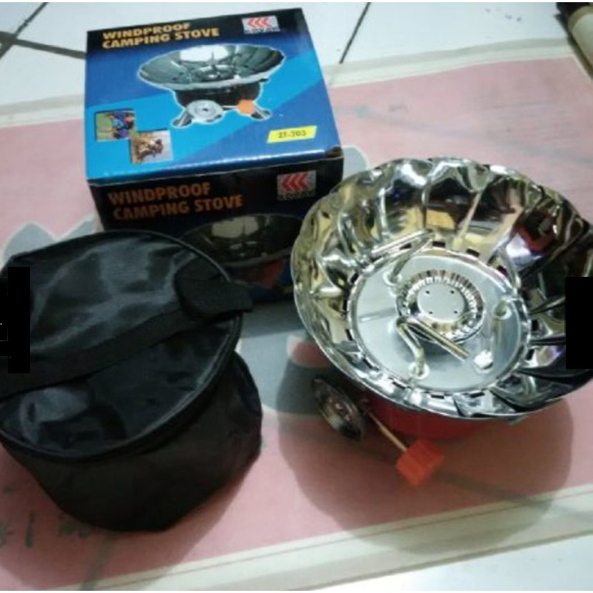 KOMPOR CAMPING Portable Kompor Kemping Anti Angin Windproof Camping Stove Kompor Bentuk BUNGA