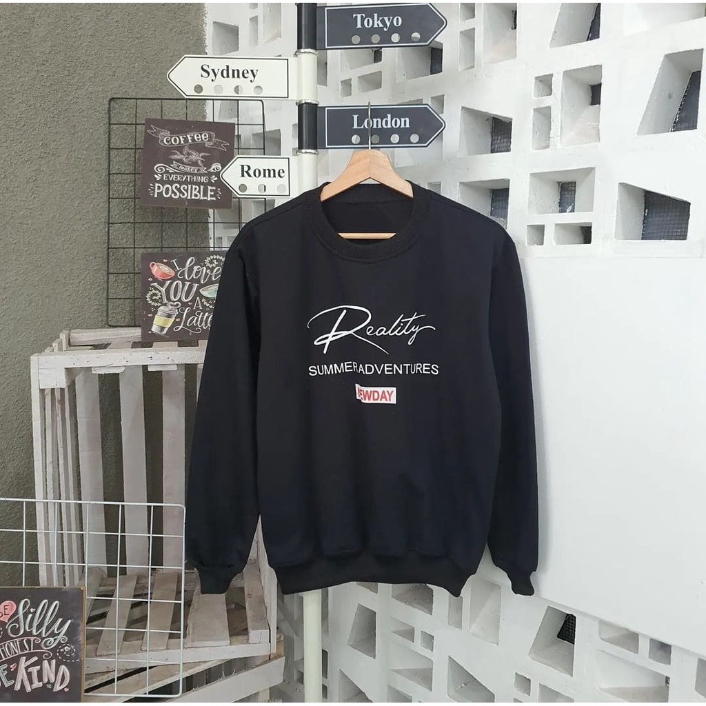 REALITY SWEATER OVERSIZE WANITA - CREWNECK WANITA TERBARU