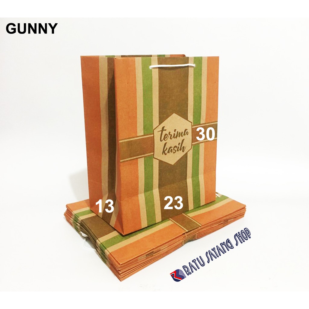 

TAS PAPER BAG GUNNY (23 X 13 X 30)