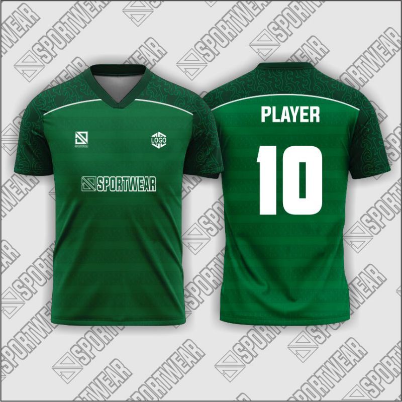 jersey bola / jersey sepak bola / jersey futsal / jersey motif batik / jersey hijau / jersey full pr