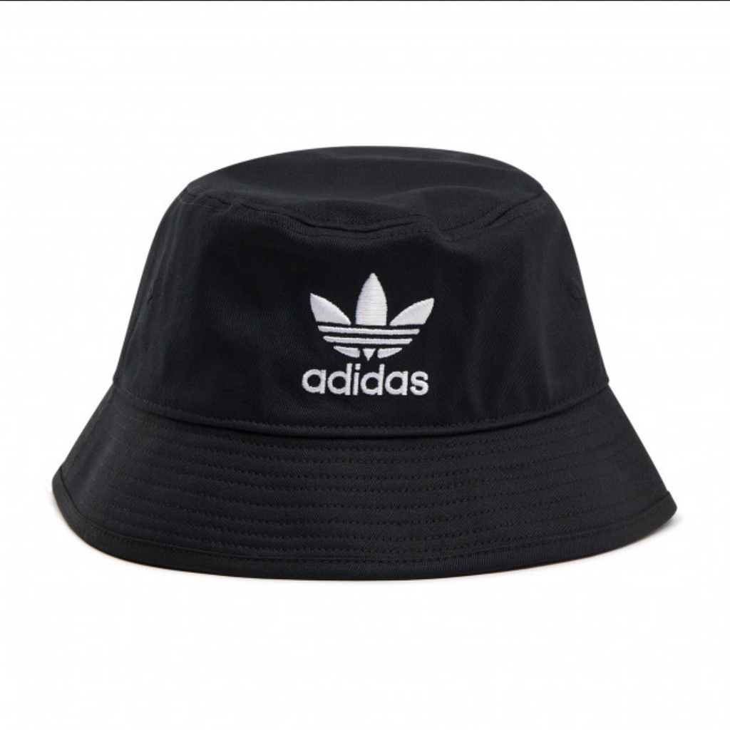 Adidas Adicolor Trefoil Bucket Hat Cap Black Hitam AJ8995 Topi Original 100%