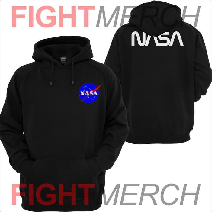 JACKET HOODIE LOGO NASA KECIL