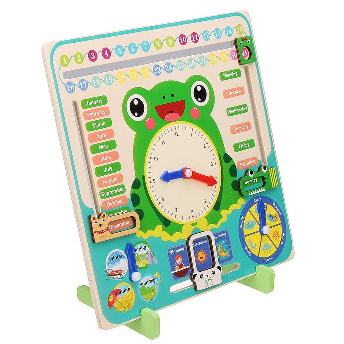 

Office & Stationery | Document Organizer | Mainan Anak Kayu Katak Jam Kalender Tanggal Papan Cuaca Belajar J37 | Best Seller