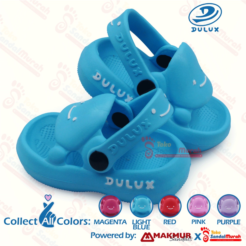 Toko Sandal Murah - sandal anak lucu model slop gambar smile tali belakang  [TK Sendal Murah LDS 06 A M 372 E ]