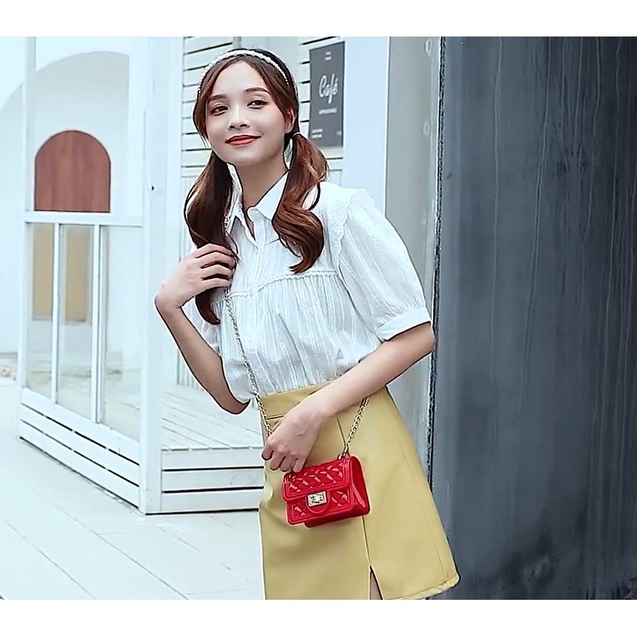 OSM JKT T5045 Tas Selempang Wanita / Tas Jelly Gaya Korea / Handbag Wanita / Jelly Bag