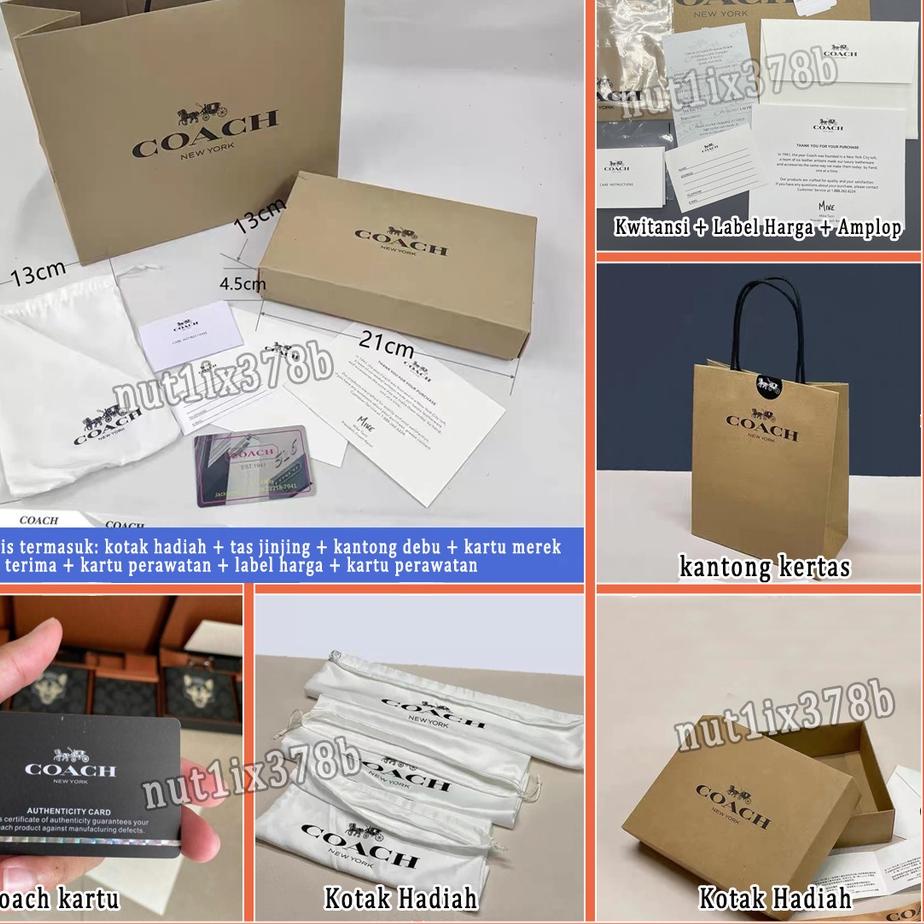 Big Sale.. Spot (Hot Sale) COACH Dompet Kartu/ Dompet Lipat Pria/Dompet Lipat/Dompet Lainnya/dompet 